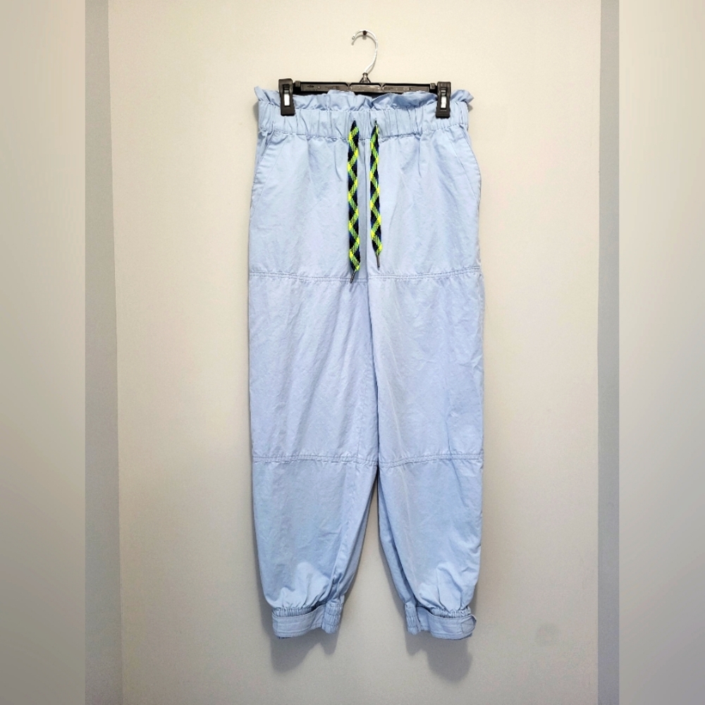 Urban Outfitters Joggers Sky Blue High Waist Paper Bag Jogger Pants M Womens